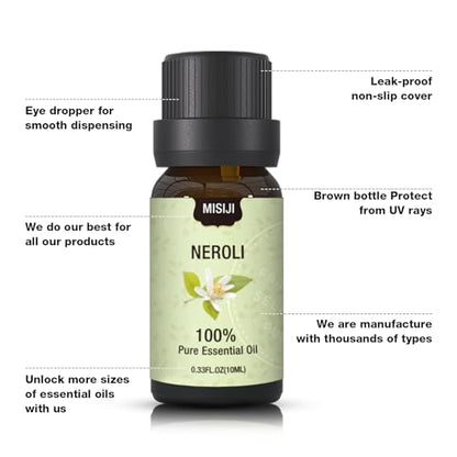 Essential Oils Set-Essential Oils for Diffuser for Home,Diffuser Oils Scents for Aromatherapy,Laundry,Candle&Soap Making,Humidifiers 6 X 10ML - color: Pitch Black