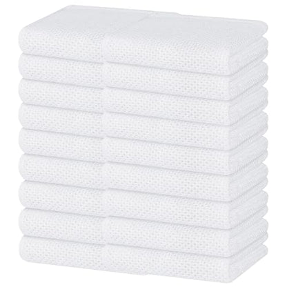 Homaxy 100% Cotton Waffle Weave Kitchen Dish Towels 18-Pack, White | 13 x 28 Inches, Ultra Soft Absorbent Dish Towels, Quick Drying Cleaning Towels - color: White, size: 13 X 28 - 18 Pack