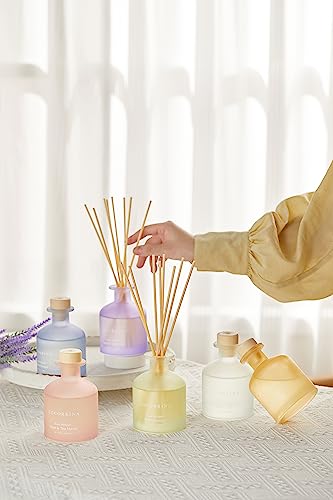 Reed Diffuser - White Lotus 6.76oz Diffuser with Sticks Home Fragrance Essential Oil Reed Diffuser for Home Bedroom Bathroom Shelf Decor Office Decor (Summer Collection)