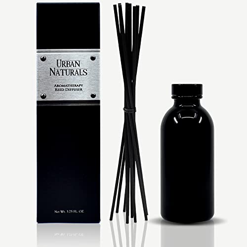 Reed Diffuser Set, Crisp White Linen - Bathroom Shelf Décor - color: Crisp White Linen-black