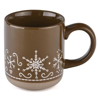 Sweet Water Decor Gingerbread Coffee Mug, 14oz Stoneware Christmas Mug, Dishwasher & Microwave Safe, Large Holiday Winter Cup for Coffee, Tea & Hot Chocolate, Stocking Stuffer Gifts for Women - style: Gingerbread