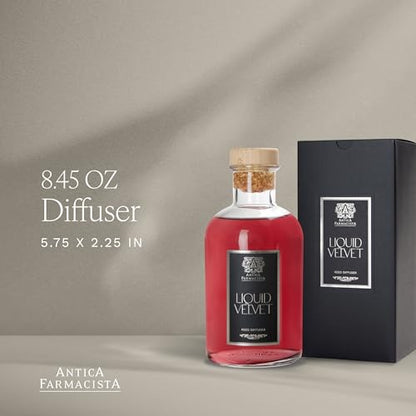Antica Farmacista Home Ambiance Diffuser - Long-Lasting Reed Scent Diffuser - Luxury Room Freshener Gift - Liquid Velvet, 8.45 fl oz - size: 8.45 fl oz
