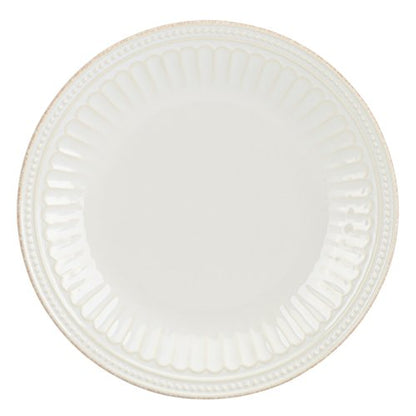Lenox White French Perle Groove Accent Plate, 1.30 LB - style: Accent Plate