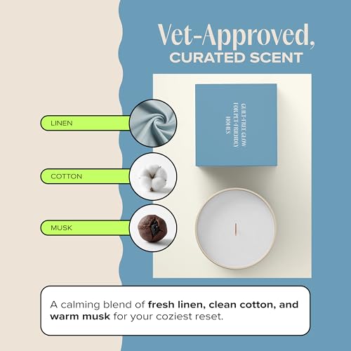 Cuddle Me Cozy Pet-Friendly Scented Candle – Linen, Cotton & Musk Fragrance - Coconut Soy Wax Candle with Wooden Wick, Approx. 50-Hour Burn Time, Made in USA, 11.8 oz - color: Cuddle Me Cozy
