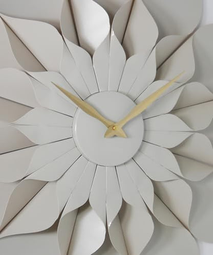 ARCHI Floro - The Blooming Elegance Grey Flower Wall Clock