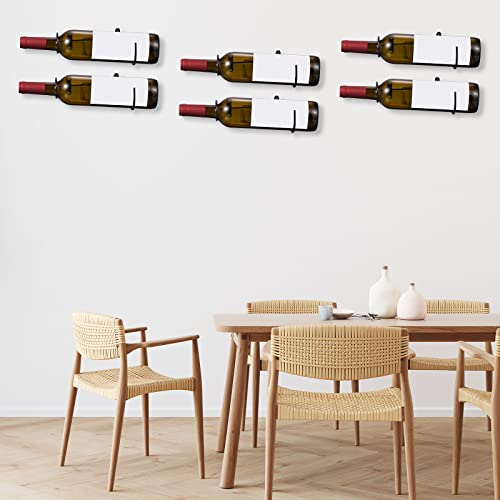 uxcell Spiral Wine Wall Holder 12 Pcs, Metal Wine Bottle Display Holder, Wine Bottles Display Wall Storage Shelf - for Home Kitchen Bar Wall Decor Black Left - style: Left Style