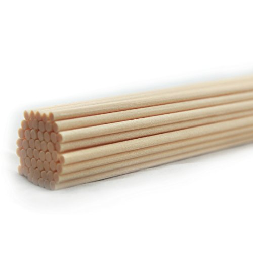 50 Pieces Fiber Reed Diffuser Replacement Refill Sticks for Aroma Fragrance (Beige, 8" x4mm) - color: Beige, size: 8"x4mm
