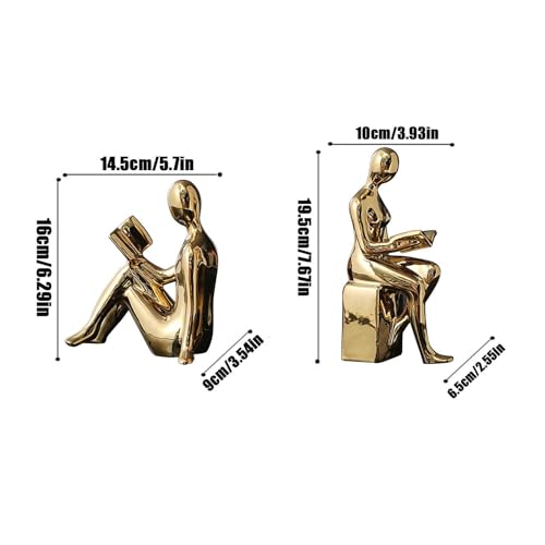 Heavy Book Ends for Shelves Non-Skid Anti-Slip | Book Ends Shelf Supports Home, Kitchen Shelves, Bathroom, Bookcase, Housewarming, Cooking Lover - color: Gold