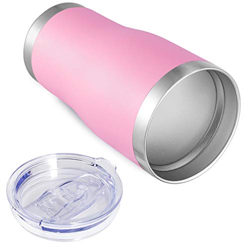 VEGOND 20oz Tumbler Stainless Steel Tumbler Cup with Lid And Straw Vacuum Insulated Double Wall Travel Coffee Mug(Pink 6 Pack) - color: Pink, size: 6 Count (Pack of 1)