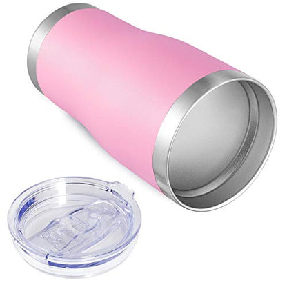 VEGOND 20oz Tumbler Stainless Steel Tumbler Cup with Lid And Straw Vacuum Insulated Double Wall Travel Coffee Mug(Pink 6 Pack) - color: Pink, size: 6 Count (Pack of 1)
