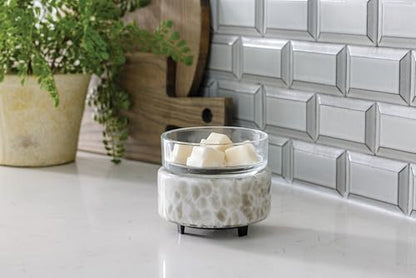 Candle Warmers ETC 2-in-1 Candle and Fragrance Warmer for Warming Scented Candles or Wax Melts and Tarts with to Freshen Room, Swirl - style: Swirl