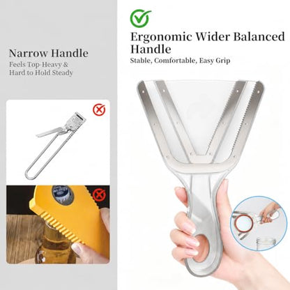 Jar Opener for Weak Hands & Seniors with Arthritis – Easy Twist-Off Lid & Bottle Opener – Ergonomic Non-Slip Handle, Unique Kitchen Gadget & Ideal Christmas Gift for Elderly, Women & Men (Transparent) - color: Transparent