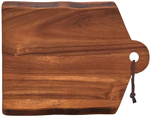 Rachael Ray Pantryware Wood Cutting Board With Handle/Wood Serving Board With Handle - 14 Inch x 11 Inch, Brown | (Pack of 4) - size: 14.7"L x 11.7"W (Pack of 4)