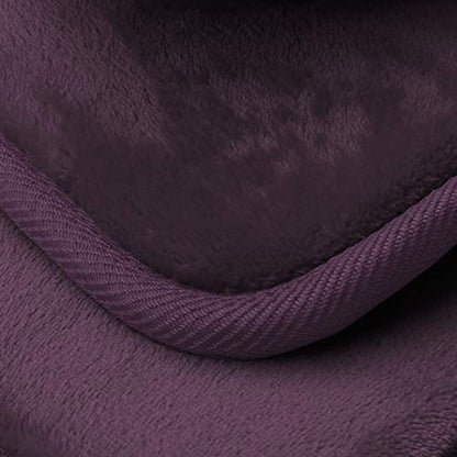 Clara Clark 3 Piece Bathroom Rugs Bath Mat Set, Velvet Memory Foam Bath Mats for Bathroom - Non-Slip, PVC Backing Bath Rugs, Washable - Dries Quickly, Purple - color: Dark Purple