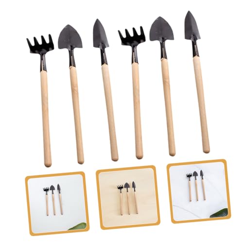 Mini Garden Tool Set 18pcs 6 Sets Small Gardening Hand Tools for Indoor Plant Care Transplanting Digging Weeding with Metal Mini Shovel Rake and Trowel for Succulent and Flower