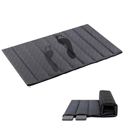 Heagoale Ultra Quick Drying Stone Bath Mat Diatomaceous Earth Shower Mat Non-Slip Foldable Dish Drying Mats for Bathroom Floor, Kitchen Counter, Pet, 23x15, Cool Gray - color: Grey