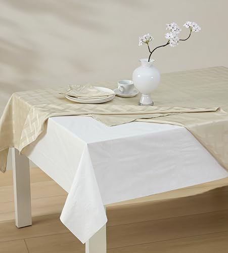 Newbridge Quilted Waterproof Cut to Fit Table Pad Protector with Flannel Backing, Heat Resistant, Wipe Clean, Cushioned Pad Protects Table from Spills and Scratches, 52" x 70" - size: 70" x 52" (Rectangular)