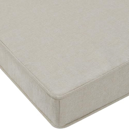 Custom Bay Window Seat Cushion Cotton Linen High Density Customized Bench Seating Foam Cushions for Indoor Furniture, Mudroom Entryway, Kitchen Dining Room Reading Breakfast Nook, Non Slip Bottom