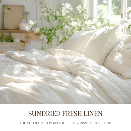 Fresh Linen Scented Candle for Home Scented 50+ Hrs Long Lasting100% Natural Soy Wax Clean Linen | Candle Gifts for Women Men Highly Scented House Warming Gifts - color: Fresh Linen