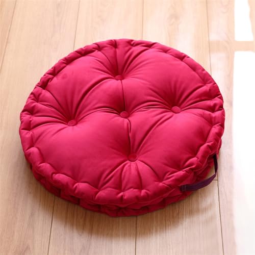 Lifup Large Floor Pillow, Meditation Cushions with Handle Hot Pink 20" | Tufted Plush Cushions, Classroom, Balcony, Tatami Living Room, Office & Tatami, Yoga Seating - color: Hot Pink
