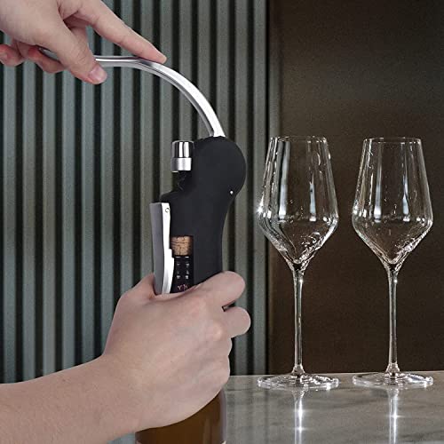 IIQ Wine Bottle Opener Corkscrew Set- Lever Corkscrew Wine Openers with Luxury Case, Foil Cutter, Wine Stopper,Pourer and Extra Spiral