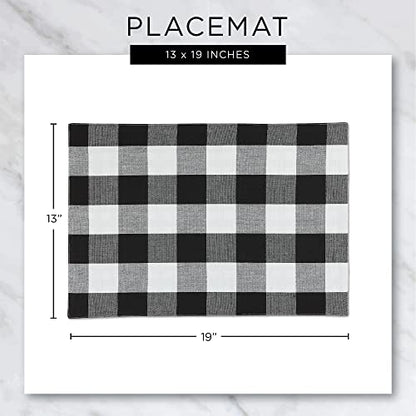 DII Variegated Tabletop Collection, Placemat Set, 13x19, Teal, 6 Piece - color: Teal, size: Placemat Set, 13x19"