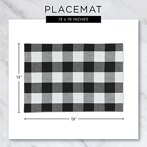 DII Variegated Tabletop Collection, Placemat Set3x19, Light Blue, 6 Piece - color: Light Blue, size: 19" x 13" (Set of 6)