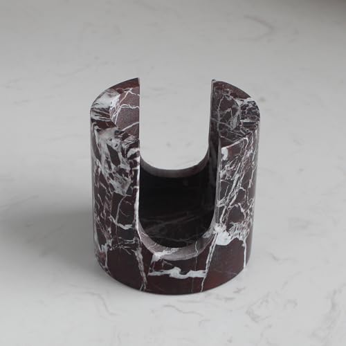 Natural Marble Travertine Sponge Holder for Kitchen Counter, Drying Rack, Sponge Caddy for Sink Organizer - Rosa Levanto Marble - color: Rosa Levanto Marble