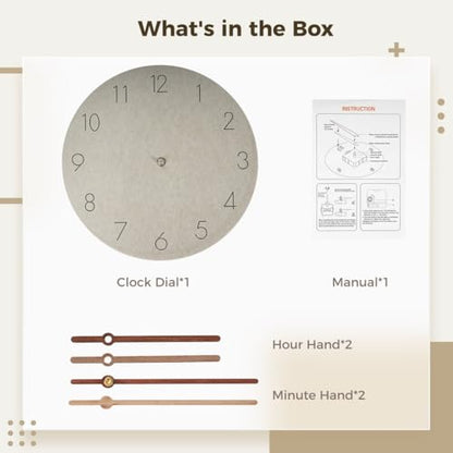 Modern Wooden Wall Clock, Silent Quartz Movement, Battery-Powered Mdf Wall Clock, Nordic Minimalist Design For Living Room, Bedroom, Office, Classroom