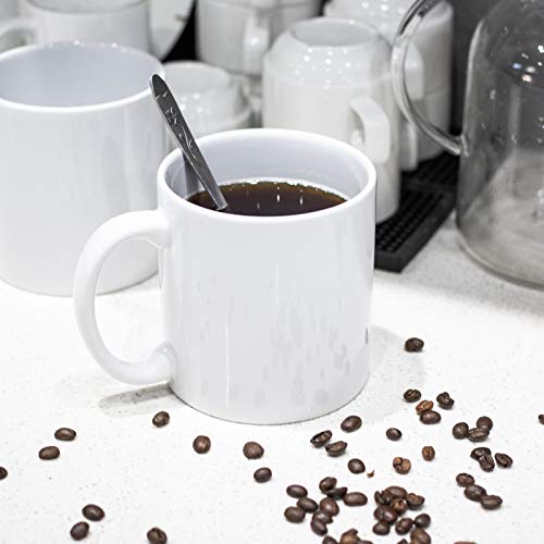 BYCNZB 22oz white Super Large Ceramic Coffee Mugs Large Handles Set of 4 - color: White