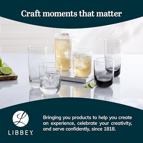 Libbey Polaris Tumbler Glasses, Axis, 17.75-ounce, Set of 8 - color: Polaris