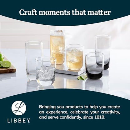 Libbey Polaris Tumbler Glasses, Axis, 17.75-ounce, Set of 8 - color: Polaris