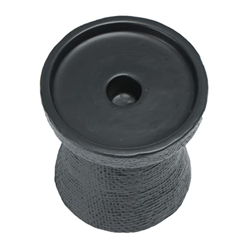 Main + Mesa Stoneware Pillar & Taper Candle Holders,(Pack of 8) - color: Black, size: Set of 8