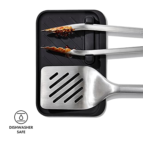 OXO Outdoor 3 Piece Grilling Tool Set - size: 3pc Set - Tongs, Turner and Tool Rest