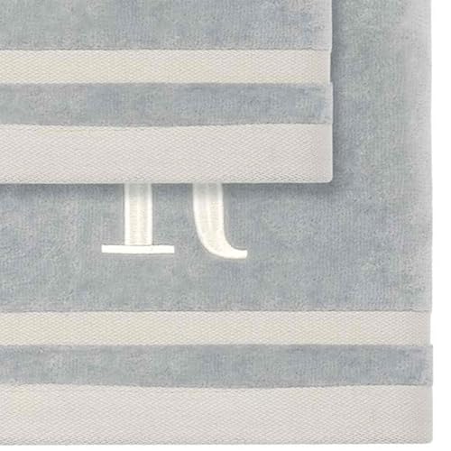 Avanti Linens - Towel Set, Soft & Absorbent Cotton, Embroidered Bathroom Decor, Set of 5 (Monogram Collection, Initial R) - style: R