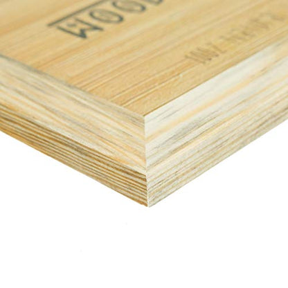 Rustic Wooden Square Picture Frames 4x4 - Set of 2-100% Natural Solid Eco Wood with Real Glass for Wall Mounting and Tabletop Display Unfinished Photo Frame - color: Natural