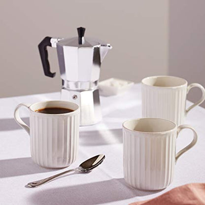 Lenox 893549 French Perle Scallop 4-Piece Mug Set - style: Mugs, Set of 4