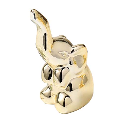 NWFashion Golden Small Animal Statues Home Decor Modern Style Gold Decorative Ornaments (Elephant) - color: Elephant