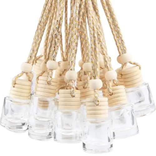 8ml 20pcs pack glass bottles for car reed diffuser perfumes (8ml, CYLINDRICAL) - color: CYLINDRICAL