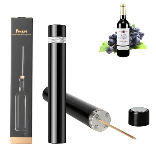 1Pc Aeropop Wine Opener,Needle Type Wines Bottle Openers, Portable | Silver, Needle Type Wines Bottle Openers, Lightweight and portable, Wine Opener, for Home, Restaurant, Party - color: Silver