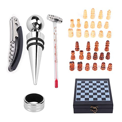 TANIQIACA Stainless Steel Wine Opener Set with Thermometer for Bar and Home Kitchen Use
