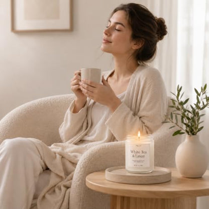 Scented Candles Gift Set, 6 Pack Clean Living Scented Candles | 7 oz Soy Candles for Home, Fresh Botanical Fragrances, Up to 300 Hours, Candle Gifts for Women, Mom, Housewarming - color: Clean Living Candles Collection