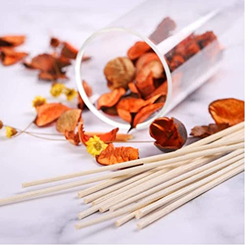 100 Pack Reed Diffuser,7 Inch Aromatherapy Diffuser Sticks-Natural Rattan Wood Reed Diffuser Sticks for Home Office Spa and Bed Room - color: Primary Color