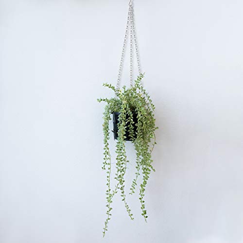 Hotop 8 Pcs Metal Hanging Chains with Ceiling Hooks, Garden Plant Hangers for Hanging Bird Feeders, Billboards, Chalkboards, Basket, Planters, Lanterns, Wind Chimes, Chain Hook DIY(16.38 Inch,Silver) - color: Silver, size: 16.38 Inch