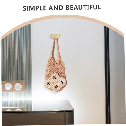 jojofuny 2pcs Decorative Metal Hangers for Coats Hats Towels Keys Durable Wall Mounted Hooks with Artistic Faux Finish for Entryway Bedroom Decor