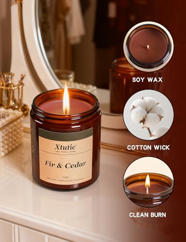 Brown Soy Wax Candle Gift Set - 28oz Large Jar,200-Hour Burn Time,Home Fragrance for Relaxation, Meditation,Gifts for Women, Housewarming, Home Decor