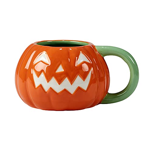 Scaredy Cat 3-D Ceramic Halloween Mugs, Set of 4 – Add spooky fun to your fall mornings with ghost, pumpkin, skull, and black cat designs, perfect for coffee, cocoa, or festive party drinks