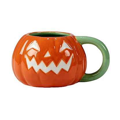 Scaredy Cat 3-D Ceramic Halloween Mugs, Set of 4 – Add spooky fun to your fall mornings with ghost, pumpkin, skull, and black cat designs, perfect for coffee, cocoa, or festive party drinks