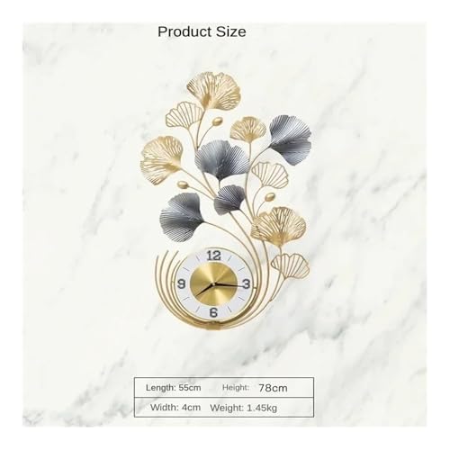 Wall Clock, Wall Decoration, Metal Crafts, Home Clock, Living Room, and Porch Decoration Art for Living Room, Bedroom, Office