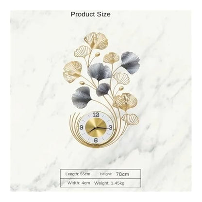 Wall Clock, Wall Decoration, Metal Crafts, Home Clock, Living Room, and Porch Decoration Art for Living Room, Bedroom, Office